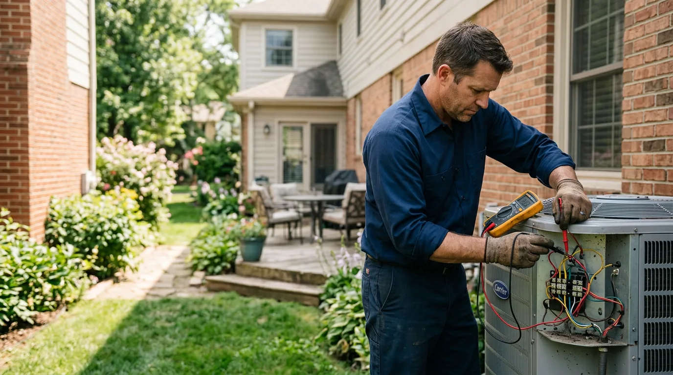 HVAC technician working near Panther Burn, MS